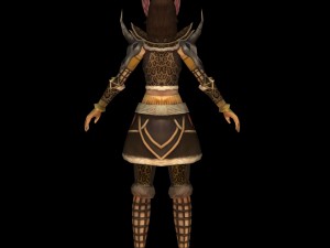 fantasy warrier girl 3D 모델