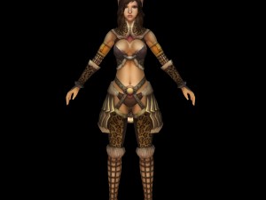 beautiful fighter girl 02 3D मॉडल