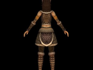 beautiful fighter girl 02 3D Model