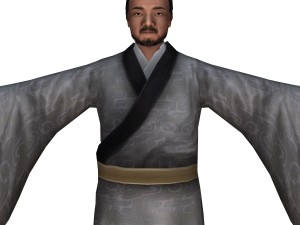 chinese man character 02 3D Model