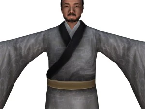 chinese man character 02 3D Model