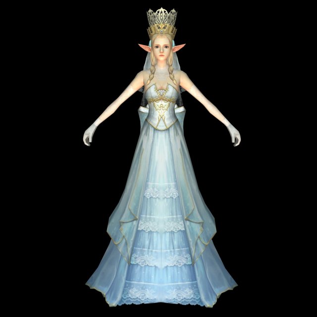 beautiful fairy queen Modello 3D .c4d .max .obj .3ds .fbx .stl .blend 