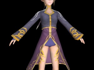fantasy baby girl 3D Модель