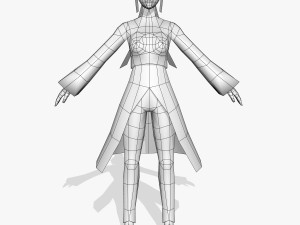 fantasy baby girl 3D Модель