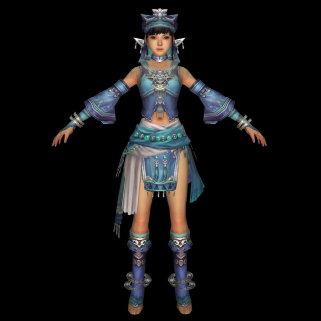 fantasy beauty girl 3D 모델 .c4d .max .obj .3ds .fbx .stl .blend 