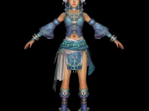 ファンタジー美少女 3Dモデル