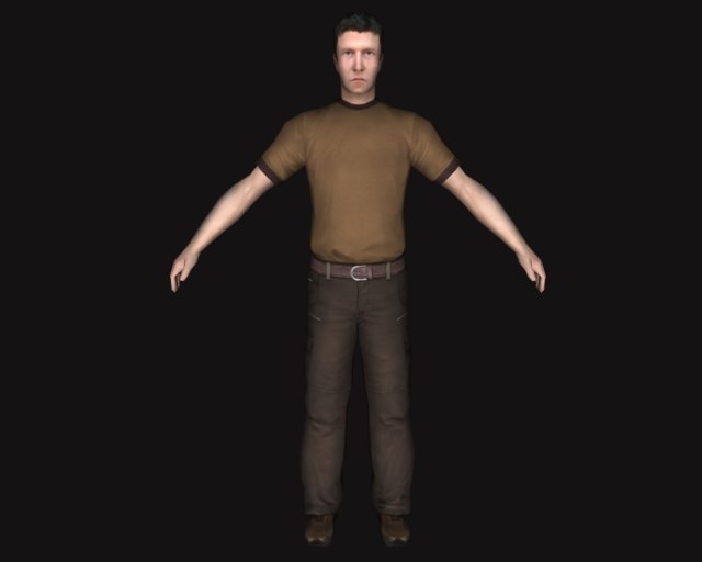 man character Model 3D .c4d .max .obj .3ds .fbx .stl .blend 