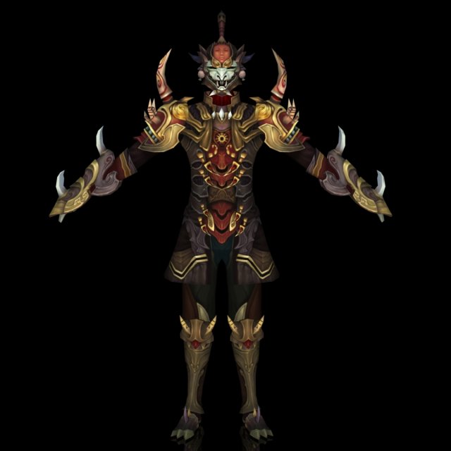 monster character 07 3D-Modell .c4d .max .obj .3ds .fbx .stl .blend 