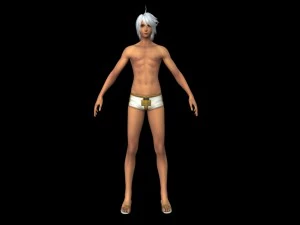 sexy boy character 3D Model