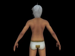sexy boy character 3D Model