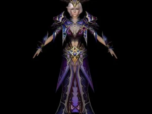 セクシーな戦士の女王 3Dモデル