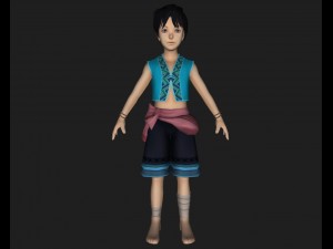 villager baby boy 3D Модель