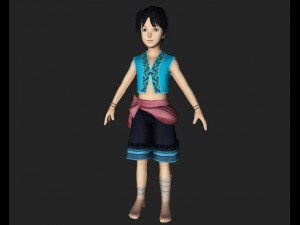 villager baby boy 3D Модель