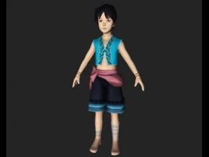 villager baby boy 3D Model