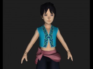 villager baby boy 3D Модель