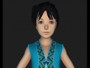 villager baby boy 3D Модель