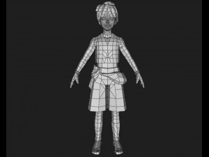 villager baby boy 3D Модель