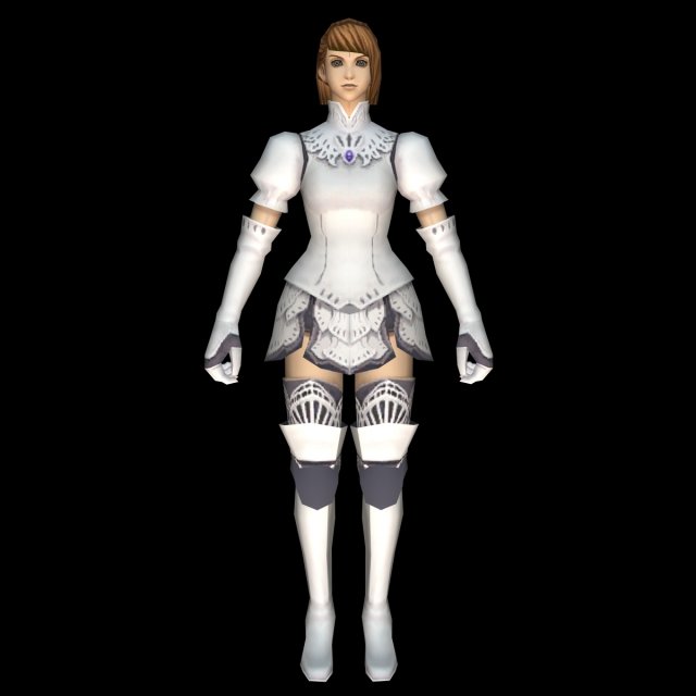 warrior princess girl 3D Модель .c4d .max .obj .3ds .fbx .stl .blend 