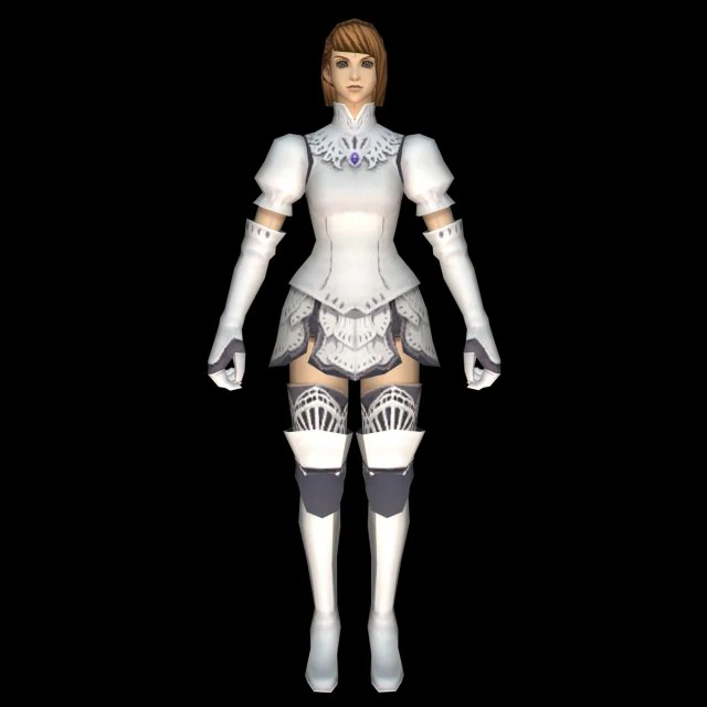 warrior princess girl 3D Model .c4d .max .obj .3ds .fbx .stl .blend 