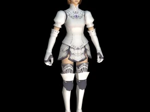warrior princess girl 3D Model