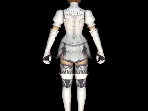 warrior princess girl 3D Model