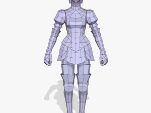 warrior princess girl 3D Модель