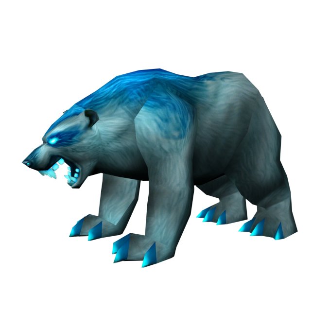 lowpoly game animal bear2 bo1 Model 3D .c4d .max .obj .3ds .fbx .stl .blend 