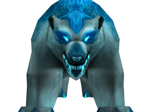 lowpoly game animal bear2 bo1 Model 3D