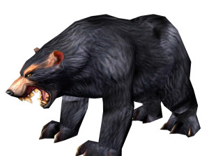 lowpoly game animal bear4 busu 3D-Modell