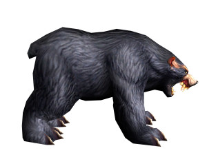 lowpoly game animal bear4 busu 3D 모델