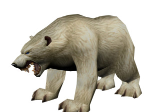 lowpoly game animal bear5 cr1 3Dモデル