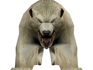lowpoly game animal bear5 cr1 Modelo 3D