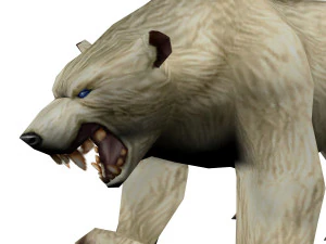 lowpoly game animal bear5 cr1 3D Model