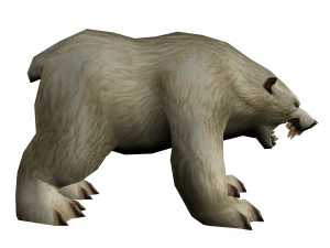 lowpoly game animal bear5 cr1 3D Model