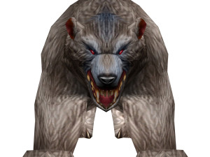lowpoly game animal bear7 har1 3D Модель