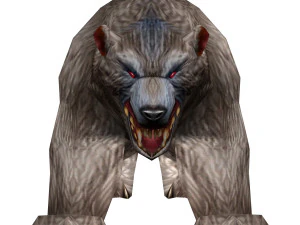 lowpoly game animal bear7 har1 3D Model