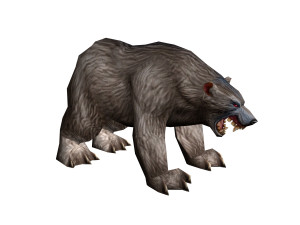 lowpoly game animal bear7 har1 3D Модель