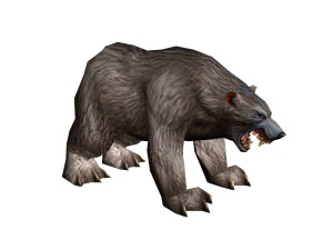 lowpoly game animal bear7 har1 3D Model