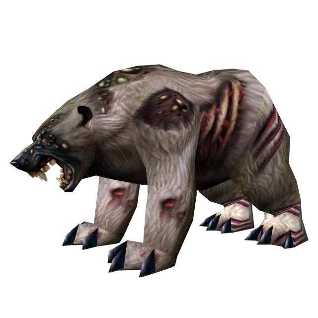 lowpoly game animal bear9 mo1 3D Model .c4d .max .obj .3ds .fbx .stl .blend
