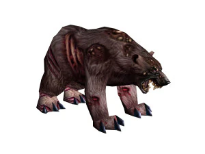 lowpoly game animal bear10 rmo1 3D Model