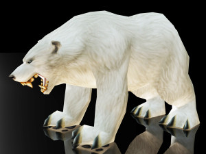 lowpoly game animal bear11 wip1 3D Model