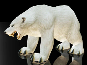 gioco lowpoly animale orso11 wip1 Modello 3D