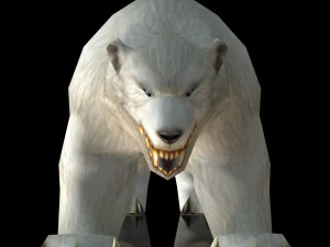 lowpoly game animal bear11 wip1 3D Model