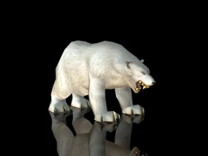 lowpoly game animal bear11 wip1 3D Model