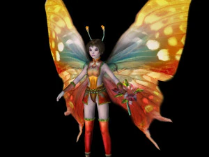 butterfly fairy character 3D Model