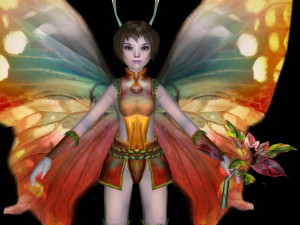 butterfly fairy character 3Dモデル