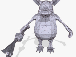 cartoon duck character 3D 모델