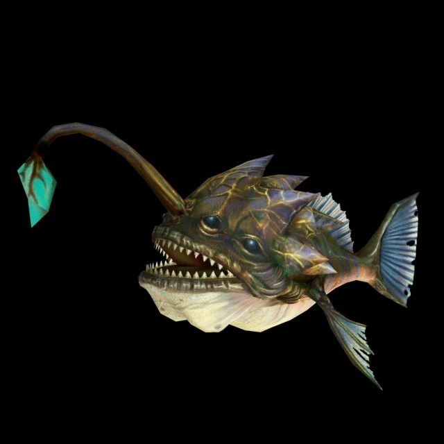 cartoon piranha fish 3D Model .c4d .max .obj .3ds .fbx .stl .blend 