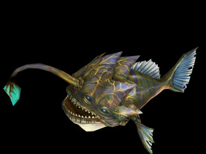 cartoon piranha fish 3D 模型