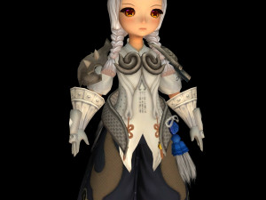cute doll fighter 02 3D-Modell